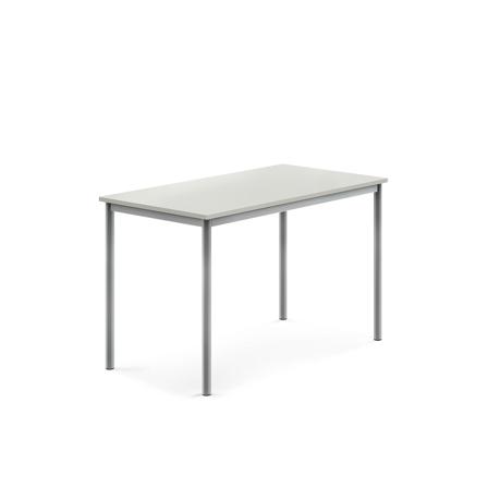 Tisch SONITUS, 1200x700x760 mm, Hochdrucklaminat grau, alugrau