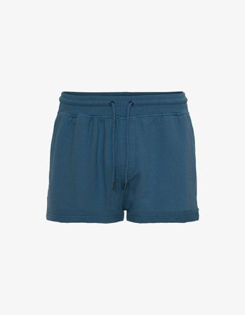 Women Organic Sweatshorts - Petrol Blue - M