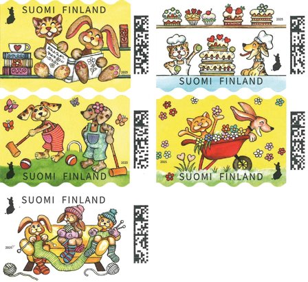 Finland - Sammen er det sjovere - Postfrisk sæt 5v