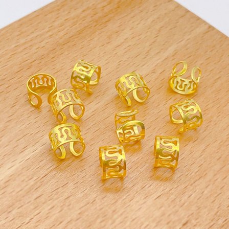 50 st Hårringstillbehör Hårklämma GULD A A