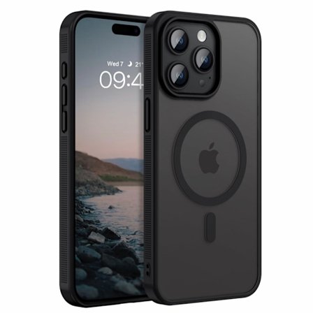 iPhone 15 Pro - Starkt Magnetiskt Matt Känsla Baksida Fodral