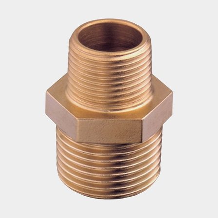 Reducing Nipple Guidi Reducing Nipple, bronze, 1" G (BSP) to 3/4" G (BSP)