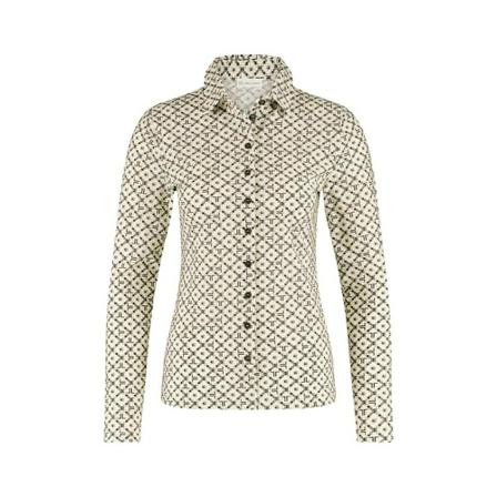 Jane Lushka Blouse Kikkie Technical Jersey OFF White , Beige , Dames , Maat: XS