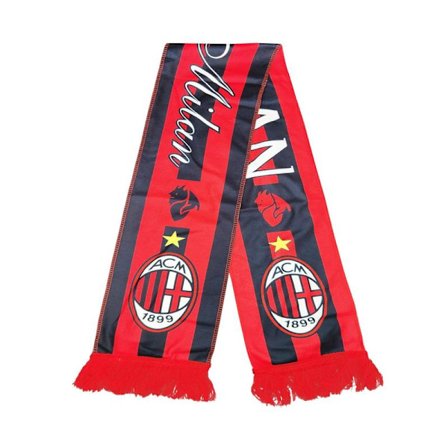 Ny AC Milan Fotbollsklubb Halsduk Supporterhalsduk