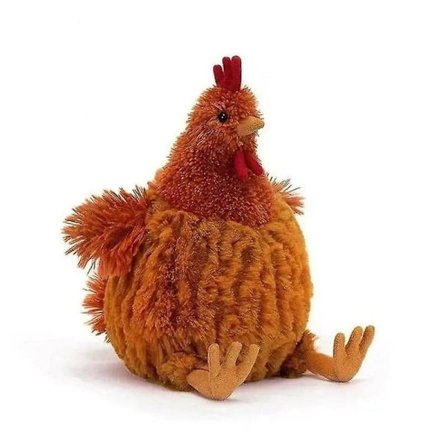 23cm Jellycat Plysjleketøy Søte Myke Stoppet Animert Kylling Hjem Dekorasjon Dukker For Barn Bursdag Jul Gave-fance