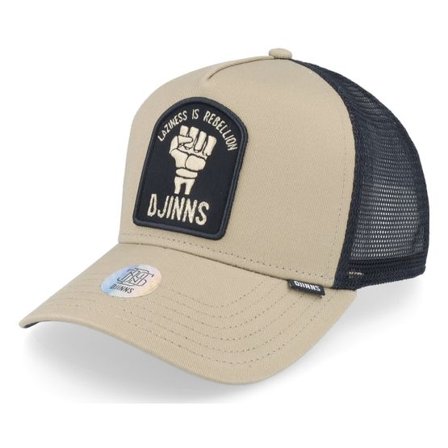 Djinns - Beige trucker Keps - Hft Rebellion Beige/Black Trucker @ Hatstore