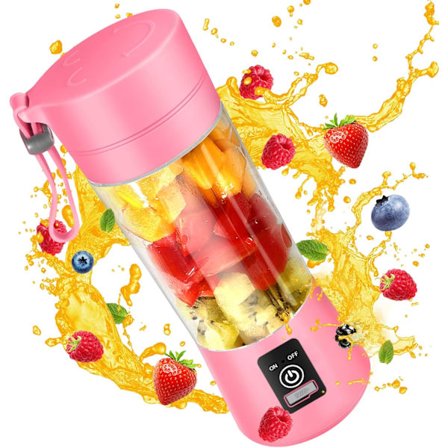 Bärbar mixer med 6 ultraskarpa blad 17Oz 4000mAh kraftfull juicepress