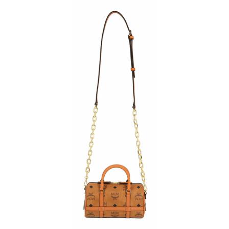 MCM Delmy Boston Väska brun, Dam Axelremsväskor, Dam, Storlek: ONE SIZE
