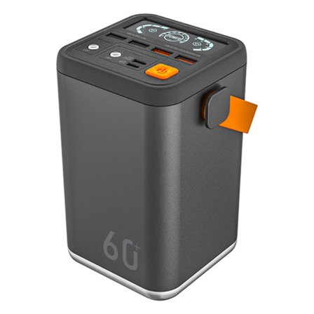 Stor kapasitet powerbank 60000mAh Bærbar 36W hurtiglading Utendørs mobil energilagring Powerbank Kompatibel med effektiv lading på farten