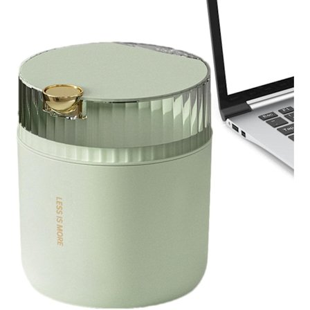 Bordplade skraldespand | Mini skraldespand til skrivebord med låg Tryk-type bordplade skraldespand med aftagelig indre, lille lille sød bordplade 