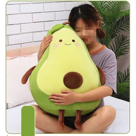 13,7 tommer Grøn Stor Simuleret Avocado Plys Legetøj Dukke Sovende【PL】
