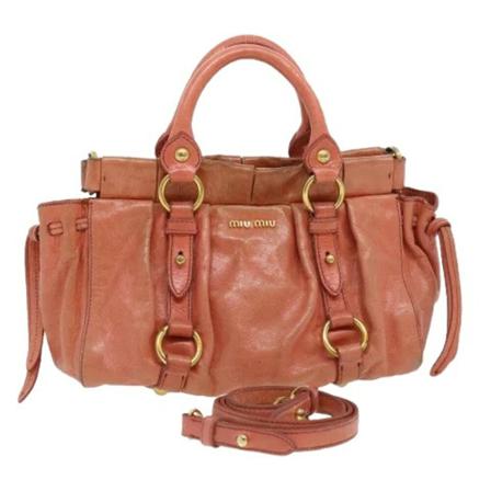 Miu Miu Pre-owned, Pre-owned Leather handbags Roze, Dames, Maat:ONE Size