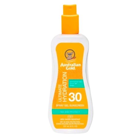 Australian Gold Solcreme Ultimate Hydration Gel Spray SPF 30 237 ml, Skincare, Solcreme, Solcreme Til Ansigtet