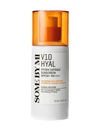 Some by Mi V10 Hyal Hydra Capsule Sunscreen Spf50+ Pa++++ - White - 40 ML