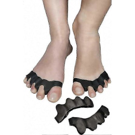 4x Silikone Tåspreder Hallux Valgus Hammer Tå Pad Premium Klo Tæer[D]