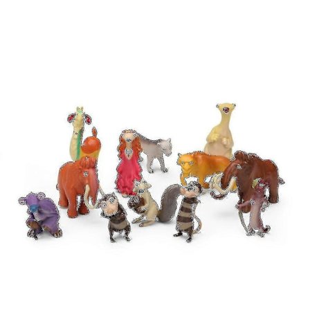 12 st Ice Age Sid Manny Allie Diego Figurleksak Modell-1