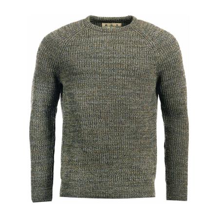 Barbour, Round-neck Knitwear Brązowy, Mężczyzna, Rozmiar: M