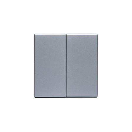 ABB 1785-83 Dubbelvippa för kron och dubbeltrapp Aluminium, Strömbrytare & vägguttag