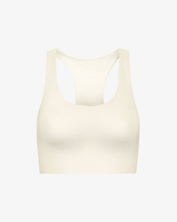 Active Cropped Bra - Ivory White - Female - XS