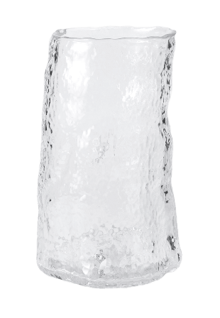 MANO ATELIER Glasvas med struktur Vaser Transparant ONESIZE