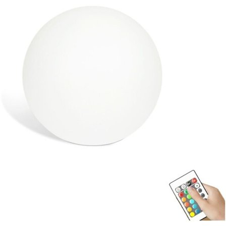 Dæmpbar LED Flydende Pool Lys Bold med Fjernbetjening 16 RGB Farver og 4 Tilstande Genopladelig Vandtæt 15Cm