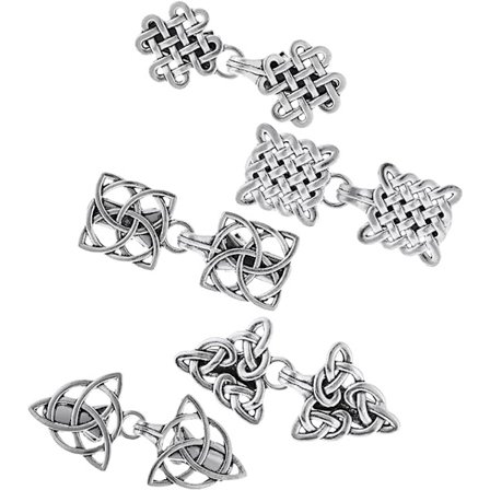 5 stk 5 stiler Vintage Genserklips Metall Kappe Lås Retro Cinch Klips Siliver Cardigan Klips Sjal