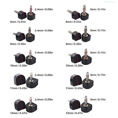 40 stk. Hælspidser til udskiftning og reparation - Holdbare, anti-slip, lydløse skotilbehør