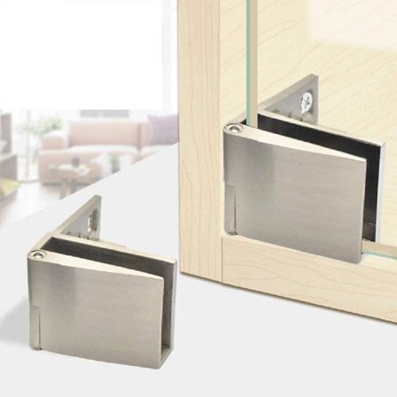 par/ gångjärn för glasdörr utan ram, vinskåp, KLB