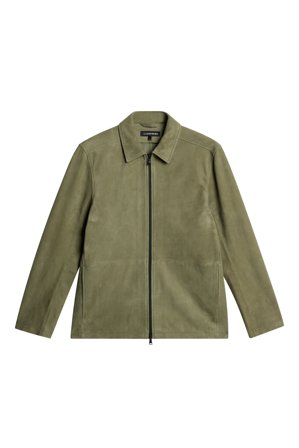 J.Lindeberg - Jonah WR Suede Overshirt - Grön - Man - S