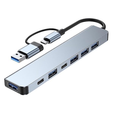 Multiport USB Hub 3.0 Multi USB Splitter 4 USB C-portar 3.0 2.0-portar för PC Laptop Dator Hub