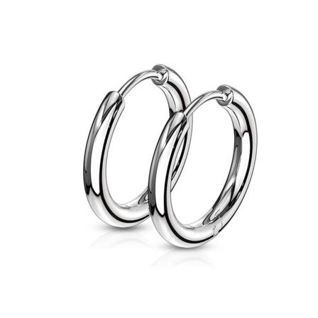 1 Par 10 mm Hoops rh ngen i 316L kirurgiskt st l