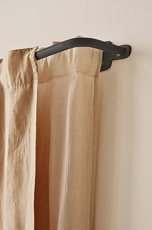 Jotex - Gardinstång Dubbel 110-186 Cm Matt svart AURI - Köp Gardinstänger hos Jotex