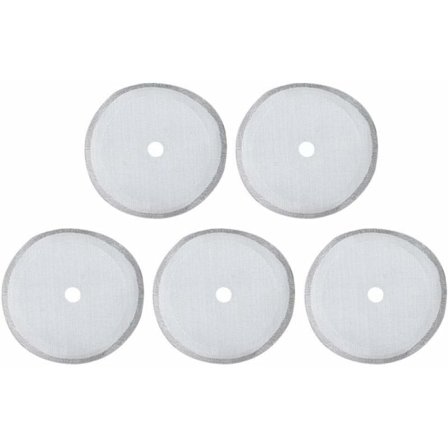 5-pack extra filter för presskanna, sil, återanvändbart kaffefilter i rostfritt stål, avtagbara kaffebryggartillbehör (3 storlekar valfria) (3