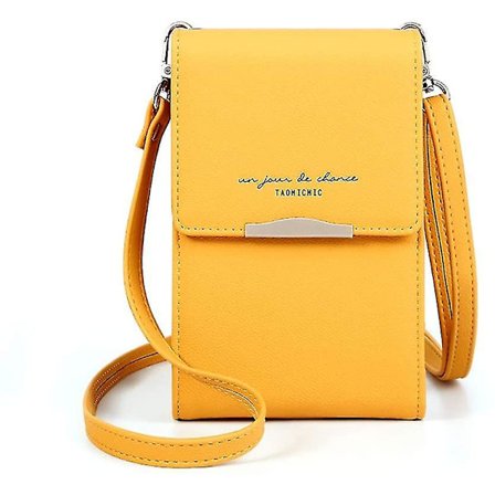 Naisten nahkainen käsilaukku, matkapuhelimen crossbody-olkalaukku, pieni clutch-mini, säädettävällä hihnalla, älypuhelimen lompakko