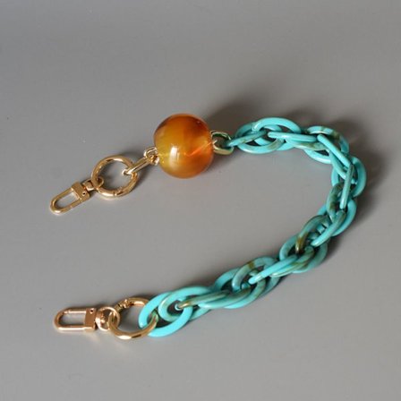 Skulderveske Stropp Resin kjede GRØNN