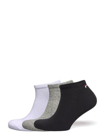 Fila 3Pk Invisible Plain Socks Black FILA Socks