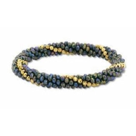 Victoria Färgglad Elastisk Armband med Pärlor