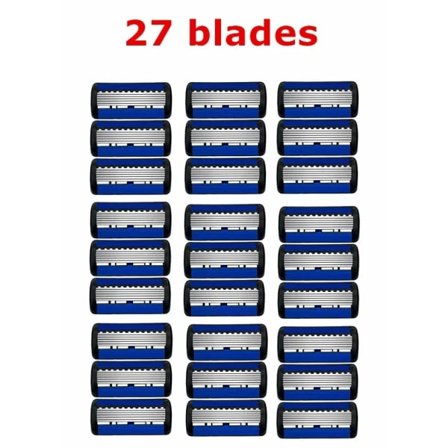 Razor Classic 6-bladet sikkerhetsbarberhøvel for menn og kvinner 27 barberblader Manuell barberhøvel 27 blader