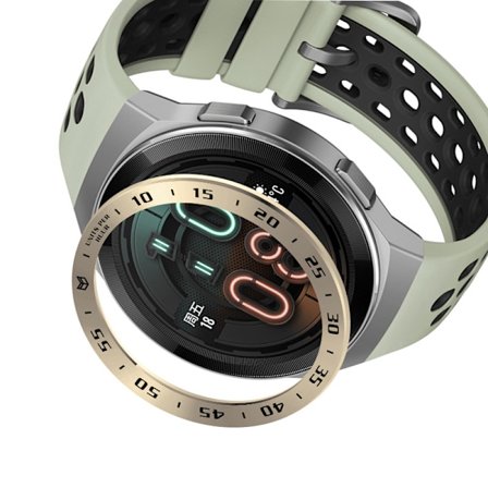 Retro Guldram - Svart Text för Huawei Watch GT2E