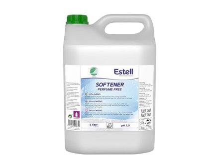 ESTELL Sköljmedel oparfymerad 5L - Lyreco - Städ och hygien - Tvättmedel och klädvård - Sköljmedel