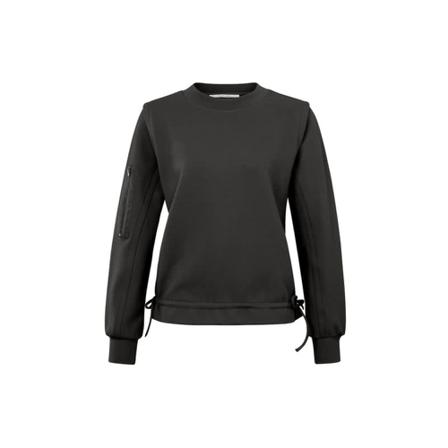 Yaya Sweatshirt with long sleeves and a sleeve pocket Sort, Dame Sweatshirts