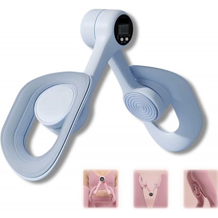 Aurora Bäckenbotten Tränare 2025 Uppgraderad, 360 Graders Rotation Aurora Glasyr Lår Tränare, Skärmvisning Räkning