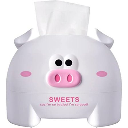 Gris Tissue Box (Vit), Tissue Förvaringslåda, Tissue Hållare Låda, Plast Tissue Box, Servett Dispenser, Tissue Hållare, Söt Tissue Box