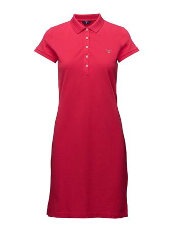 Original Pique Ss Dress Knælang Kjole Lyserød GANT