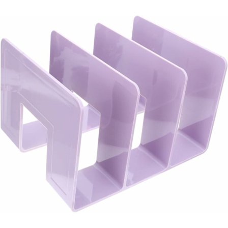 1 st Akryl Arkivorganisatör Skrivbords Hylla Bokstöd för Hyllor Förvaringslådor Skåp Organizer Hylla Bokstopp