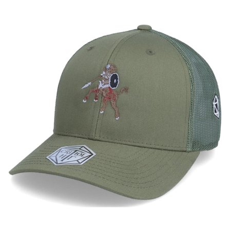 Critiql Hit - Grønn trucker Caps - Centaur Viking D20 Olive Trucker @ Hatstore
