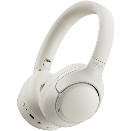QCY H3 Over-Ear hörlurar med ANC Bluetooth 5.4 Hi-Res Audio - Vit