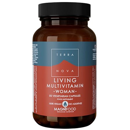 Terranova Living Multivitamin Woman 50 kaps, Helse & Madvarer, Vitaminer, Multivitaminer