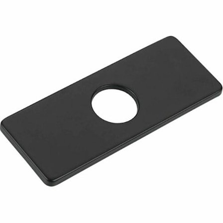 Vaskeservantdeksel Hulldeksel Bad Kjøkken Vask Rustfritt Stål Armatur. (Svart) 1 stk)