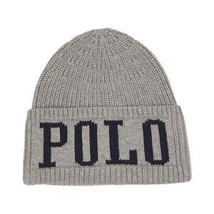 Kids - Ralph Lauren Knitted Branded Beanie Grey 8-14 Years - Headwear - 8-14 years - Grey - Junge